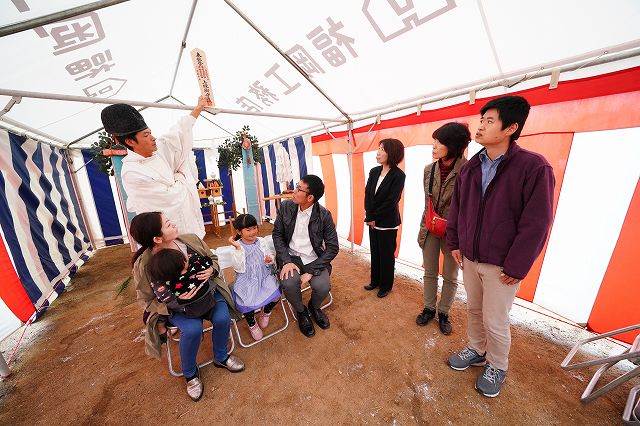 福岡県筑紫野市05　注文住宅建築現場リポート①　～地鎮祭～