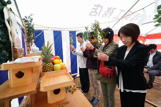 福岡県筑紫野市05　注文住宅建築現場リポート①　～地鎮祭～