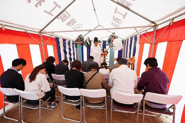 福岡県筑紫野市05　注文住宅建築現場リポート①　～地鎮祭～