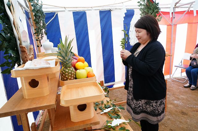 福岡県筑紫野市05　注文住宅建築現場リポート①　～地鎮祭～