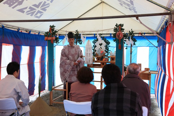 福岡市南区02　注文住宅建築現場リポート①　～地鎮祭～