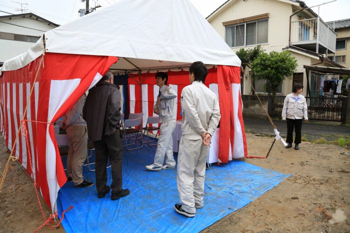 福岡市南区02　注文住宅建築現場リポート①　～地鎮祭～