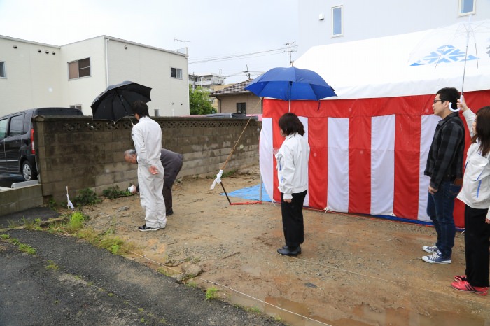 福岡市南区02　注文住宅建築現場リポート①　～地鎮祭～