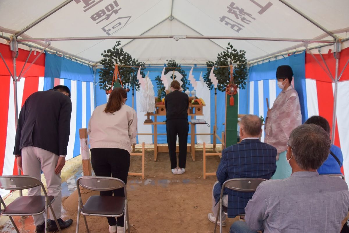 「大野城市04」注文住宅現場リポート①【地鎮祭】