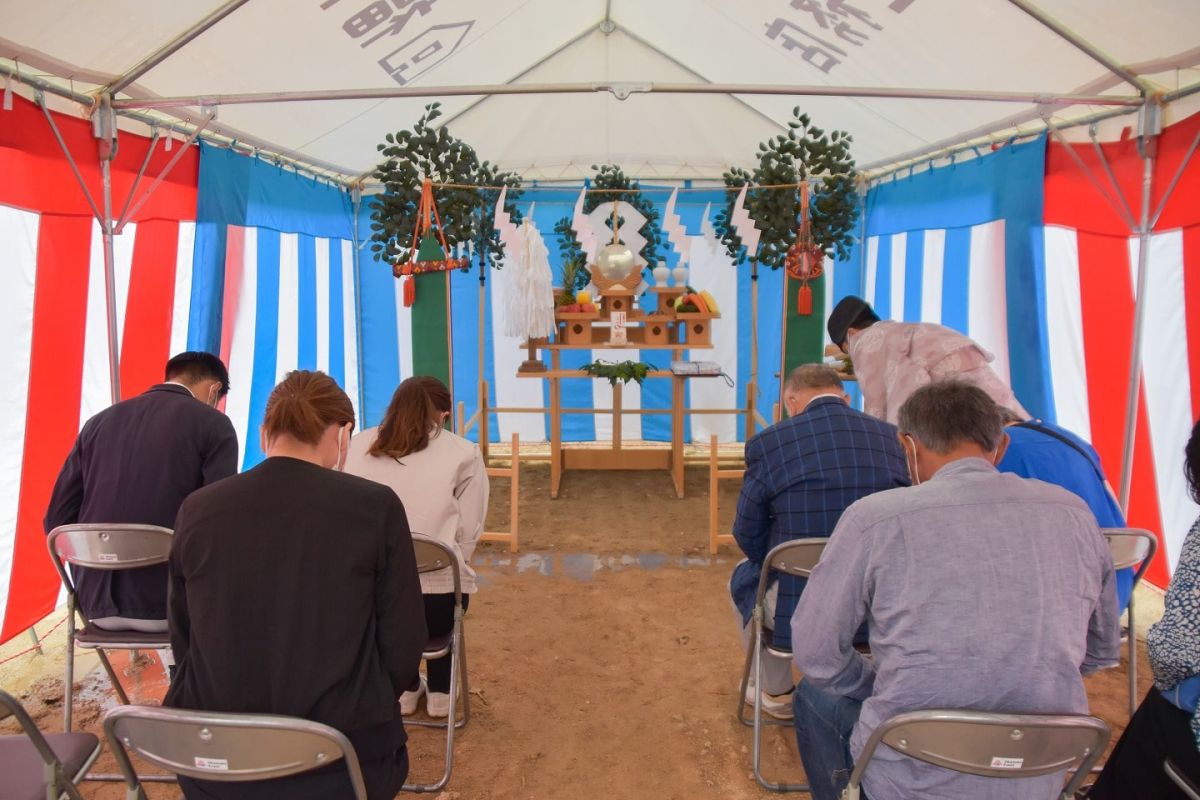 福岡県大野城市04　注文住宅建築現場リポート①　～地鎮祭～