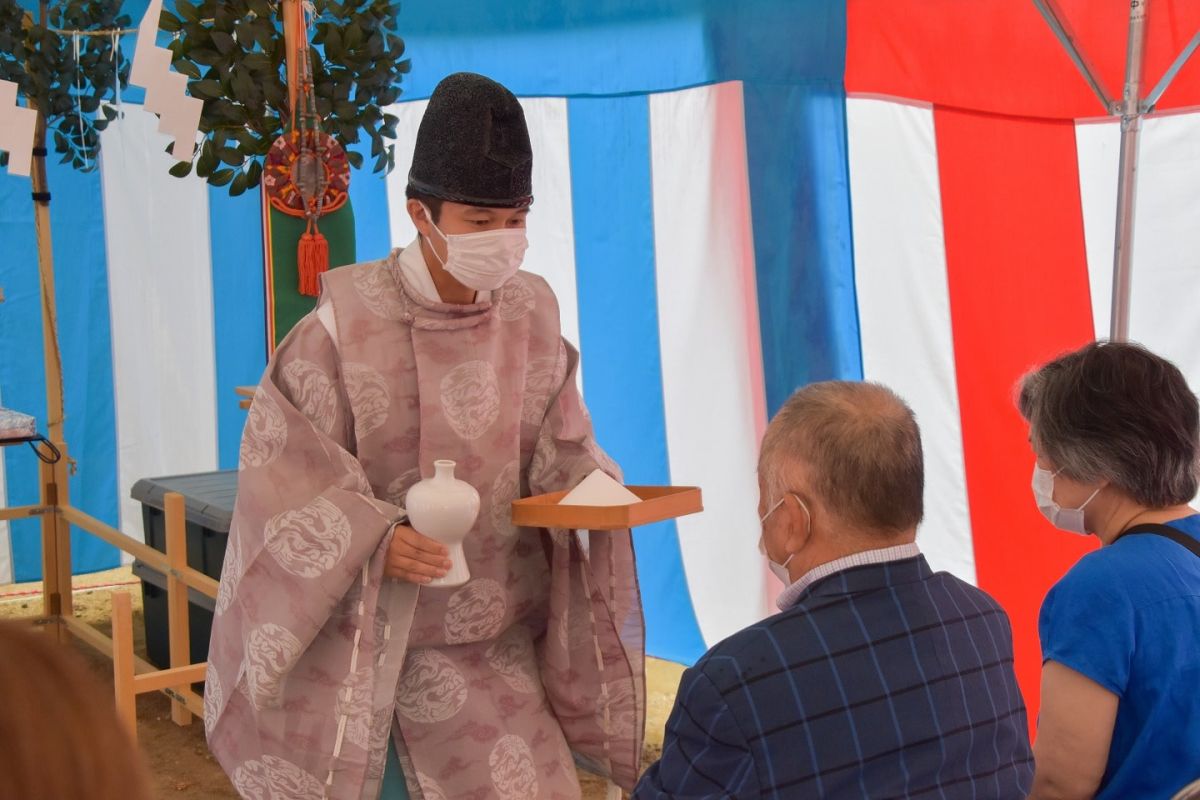 福岡県大野城市04　注文住宅建築現場リポート①　～地鎮祭～