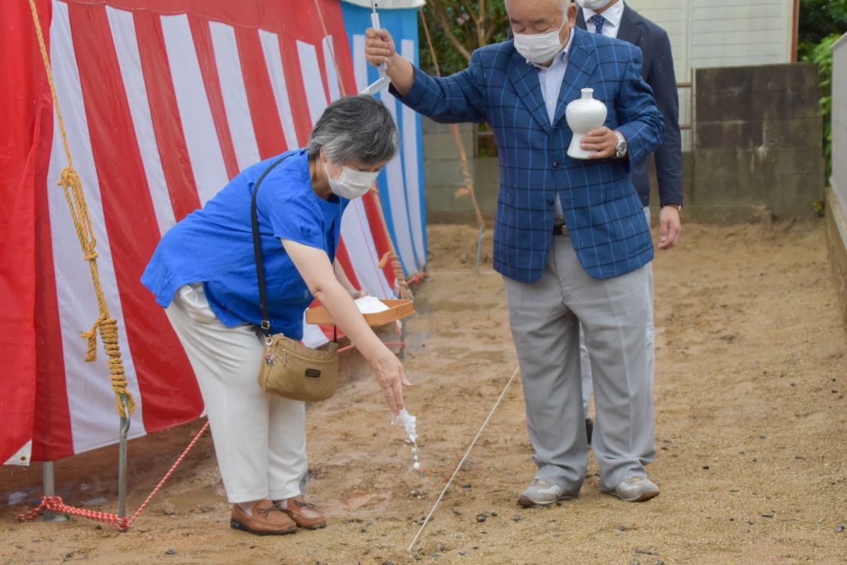 福岡県大野城市04　注文住宅建築現場リポート①　～地鎮祭～