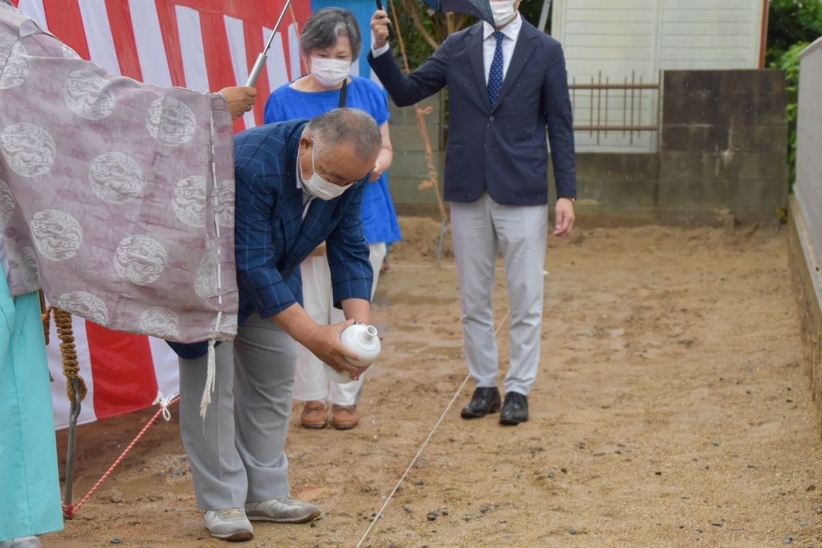 福岡県大野城市04　注文住宅建築現場リポート①　～地鎮祭～