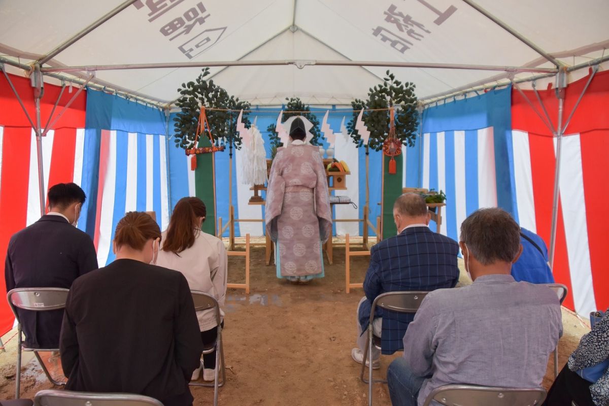 福岡県大野城市04　注文住宅建築現場リポート①　～地鎮祭～