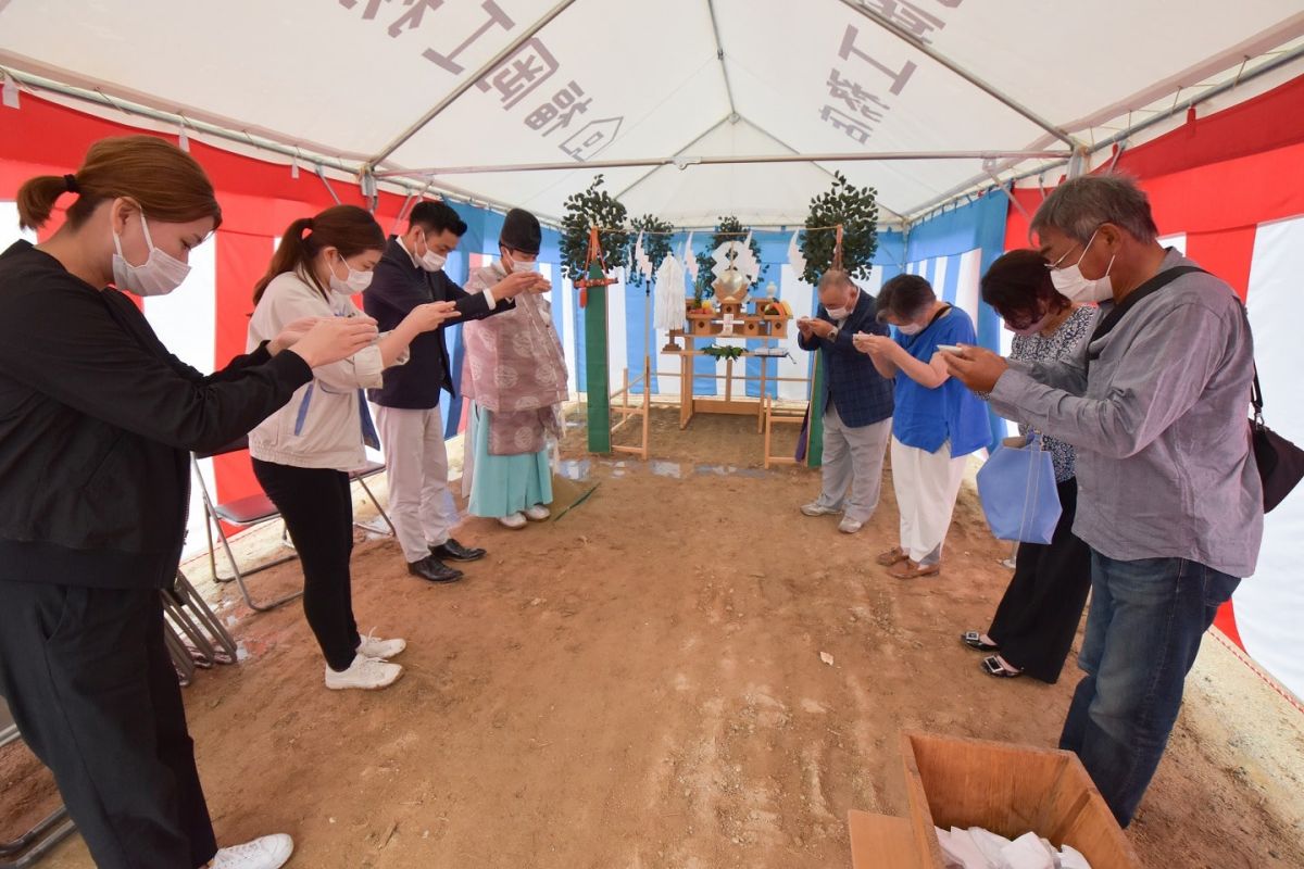 福岡県大野城市04　注文住宅建築現場リポート①　～地鎮祭～