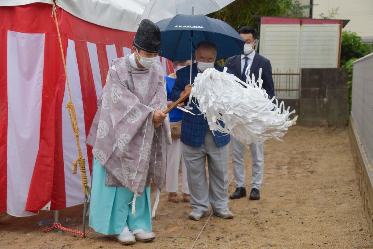 福岡県大野城市04　注文住宅建築現場リポート①　～地鎮祭～