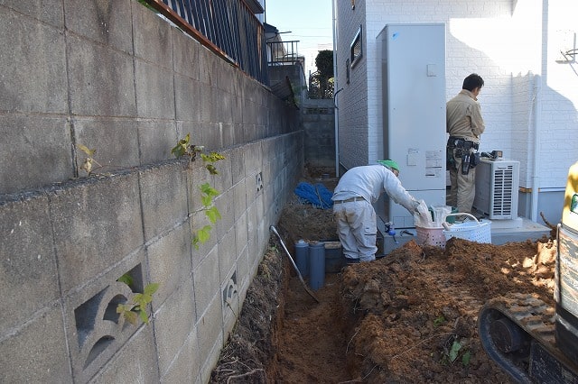 「福岡市南区10」注文住宅現場リポート⑪【基礎工事】【給排水】