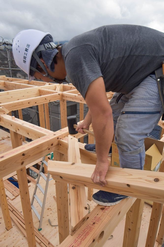 福岡県筑紫野市08　注文住宅建築現場リポート④　～上棟式～