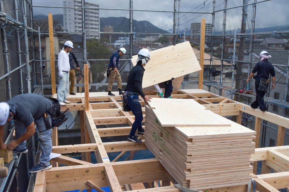 福岡県筑紫野市08　注文住宅建築現場リポート④　～上棟式～