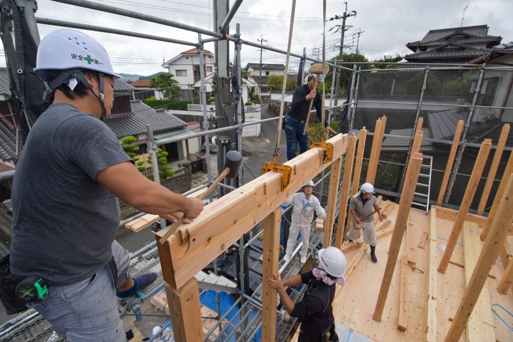 福岡県筑紫野市08　注文住宅建築現場リポート④　～上棟式～