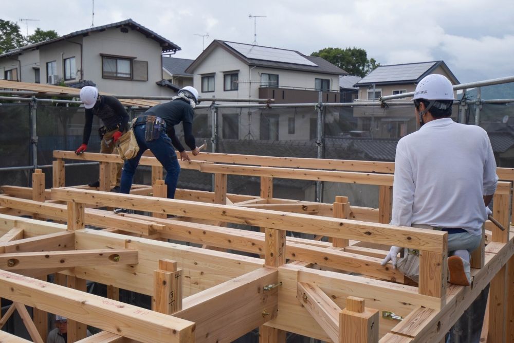 福岡県筑紫野市08　注文住宅建築現場リポート④　～上棟式～