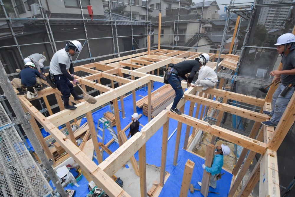 福岡県筑紫野市08　注文住宅建築現場リポート④　～上棟式～