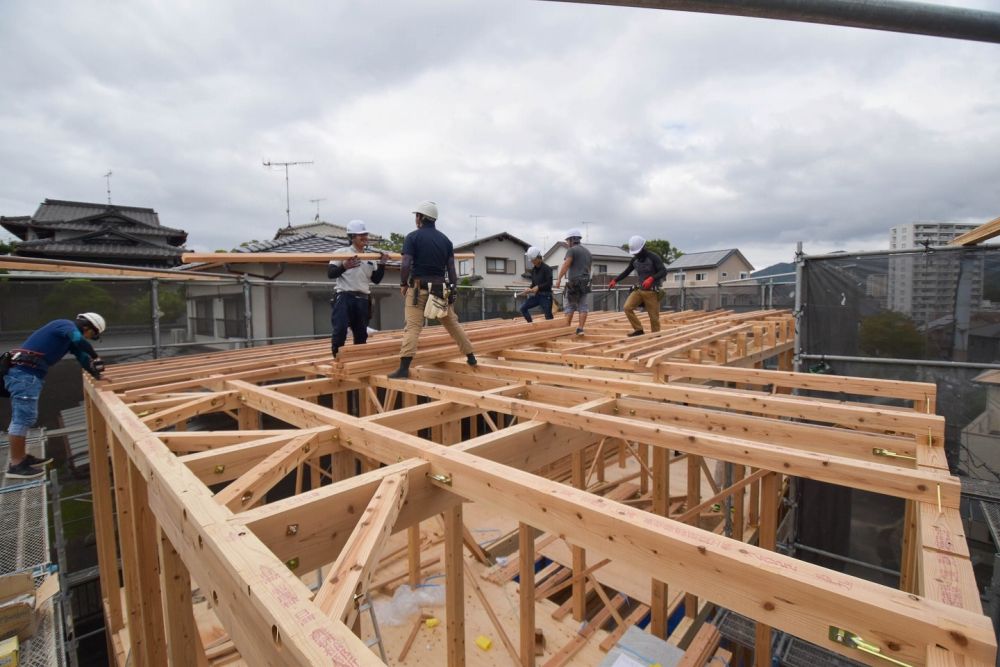 福岡県筑紫野市08　注文住宅建築現場リポート④　～上棟式～