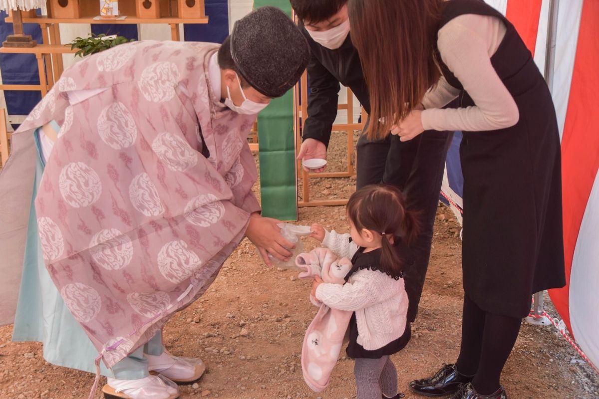 福岡県糟屋郡志免町07　注文住宅建築現場リポート①　～地鎮祭～