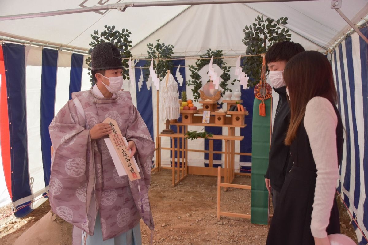 「糟屋郡志免町07」注文住宅現場リポート①【地鎮祭】
