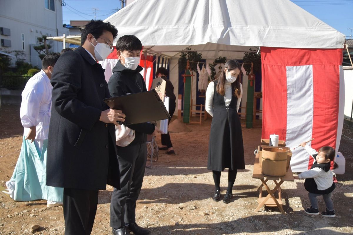 「糟屋郡志免町07」注文住宅現場リポート①【地鎮祭】