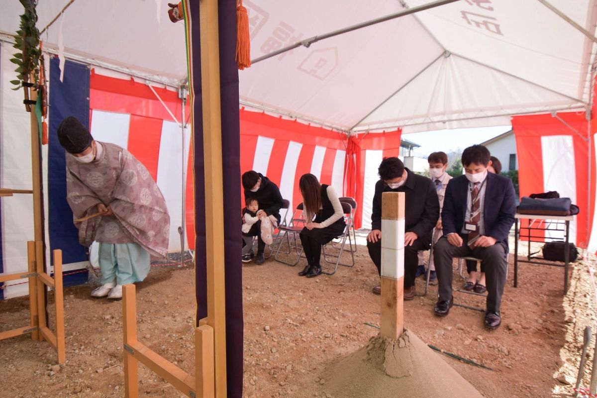 「糟屋郡志免町07」注文住宅現場リポート①【地鎮祭】
