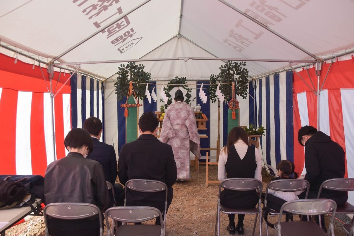 「糟屋郡志免町07」注文住宅現場リポート①【地鎮祭】