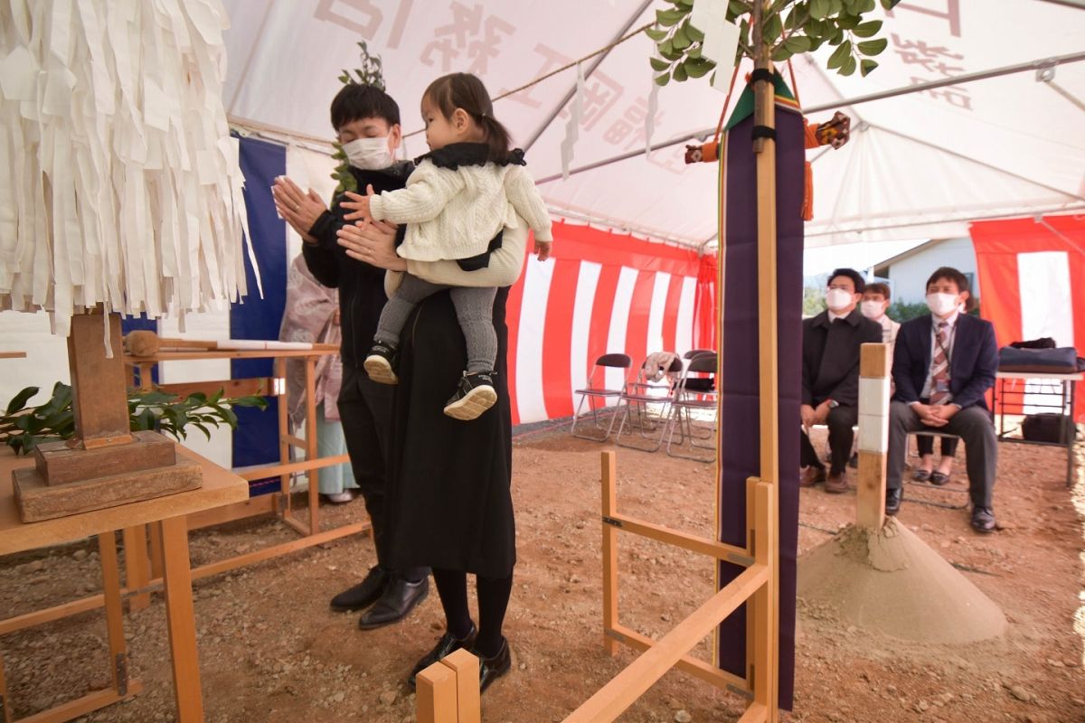 「糟屋郡志免町07」注文住宅現場リポート①【地鎮祭】