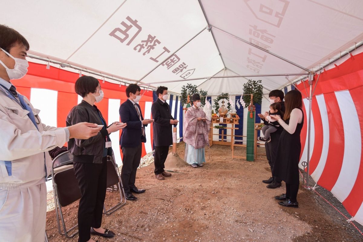 「糟屋郡志免町07」注文住宅現場リポート①【地鎮祭】