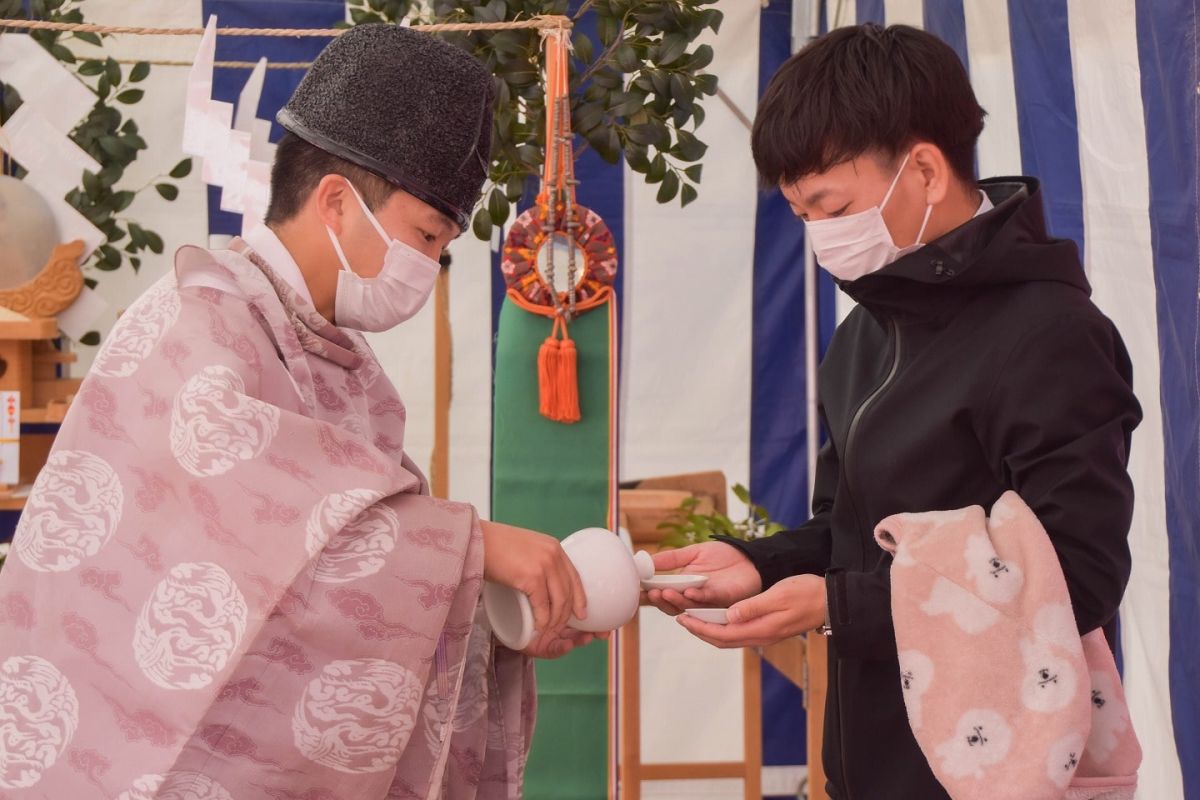 福岡県糟屋郡志免町07　注文住宅建築現場リポート①　～地鎮祭～