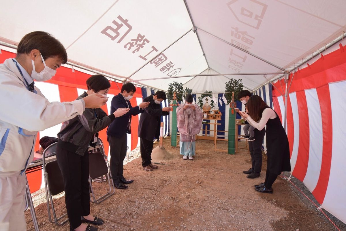 「糟屋郡志免町07」注文住宅現場リポート①【地鎮祭】