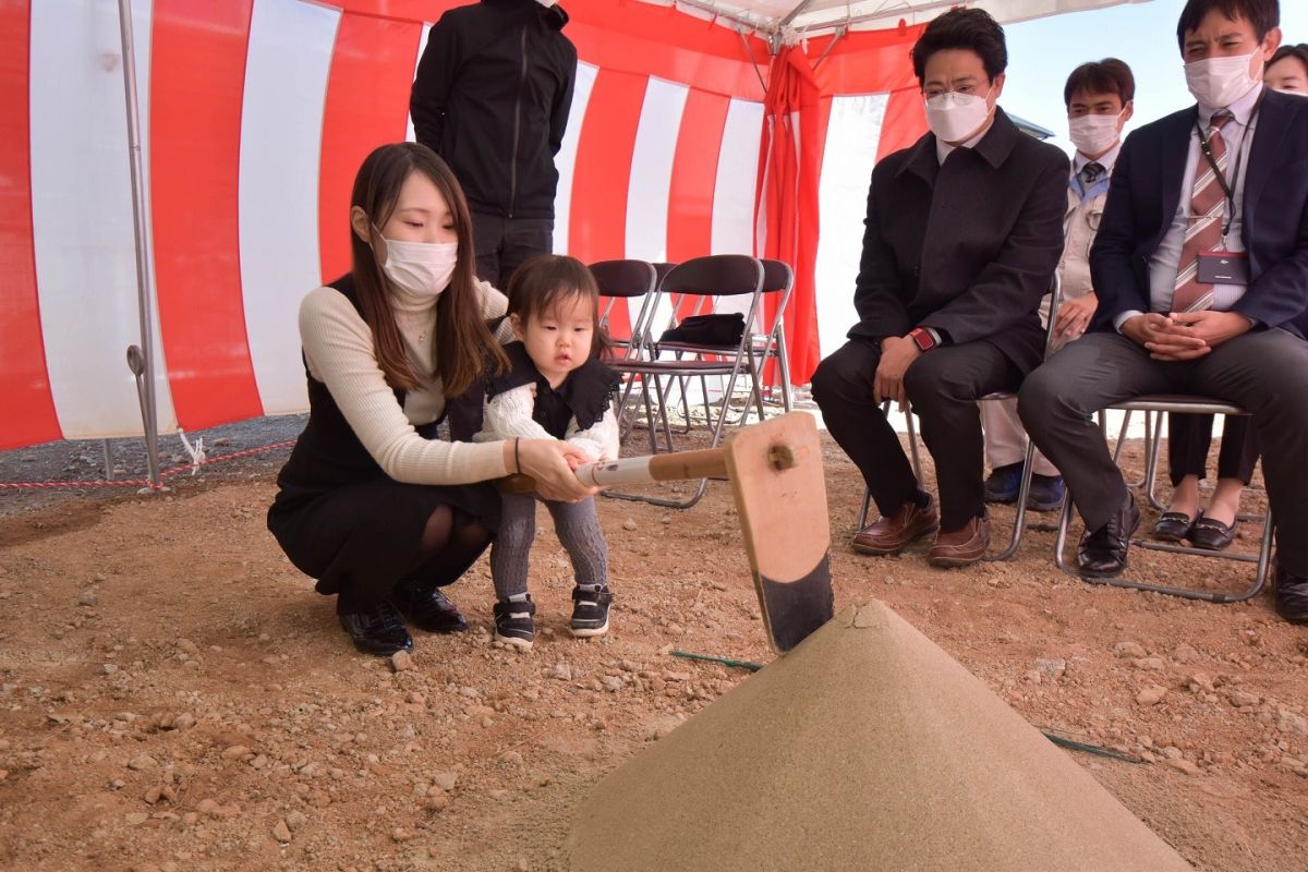 福岡県糟屋郡志免町07　注文住宅建築現場リポート①　～地鎮祭～