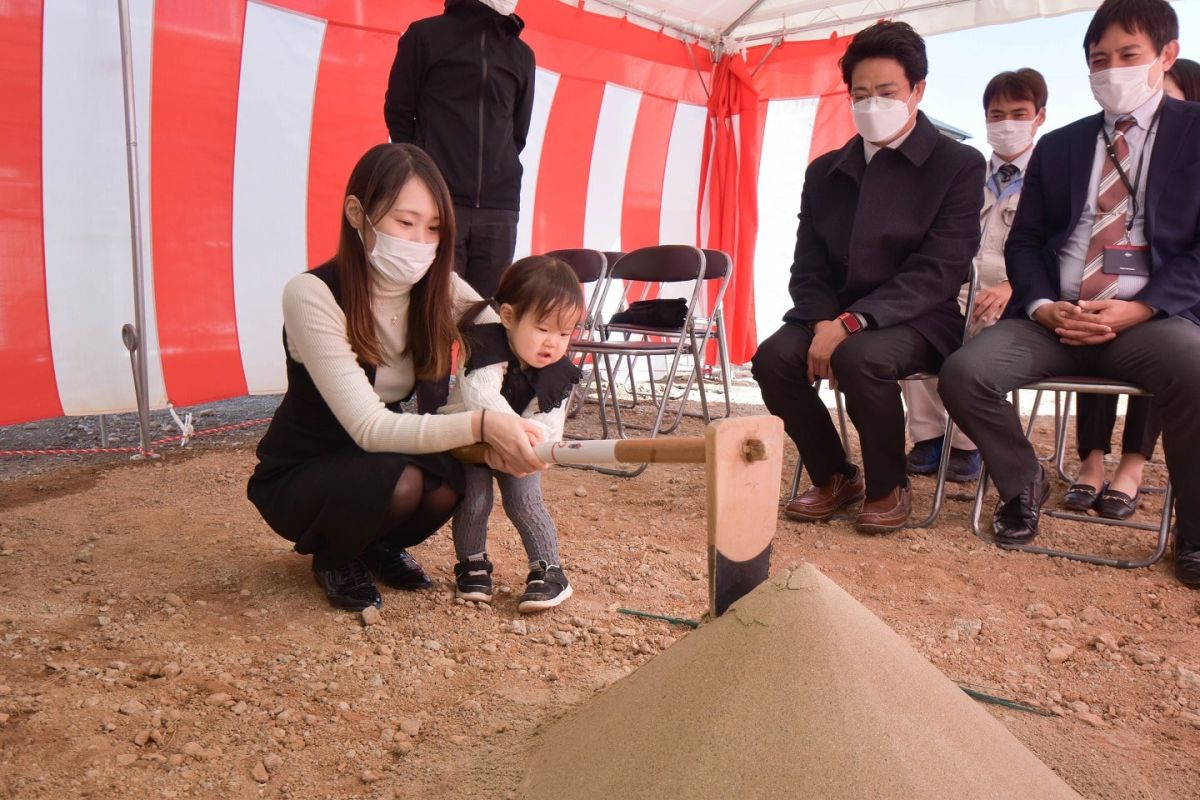 福岡県糟屋郡志免町07　注文住宅建築現場リポート①　～地鎮祭～