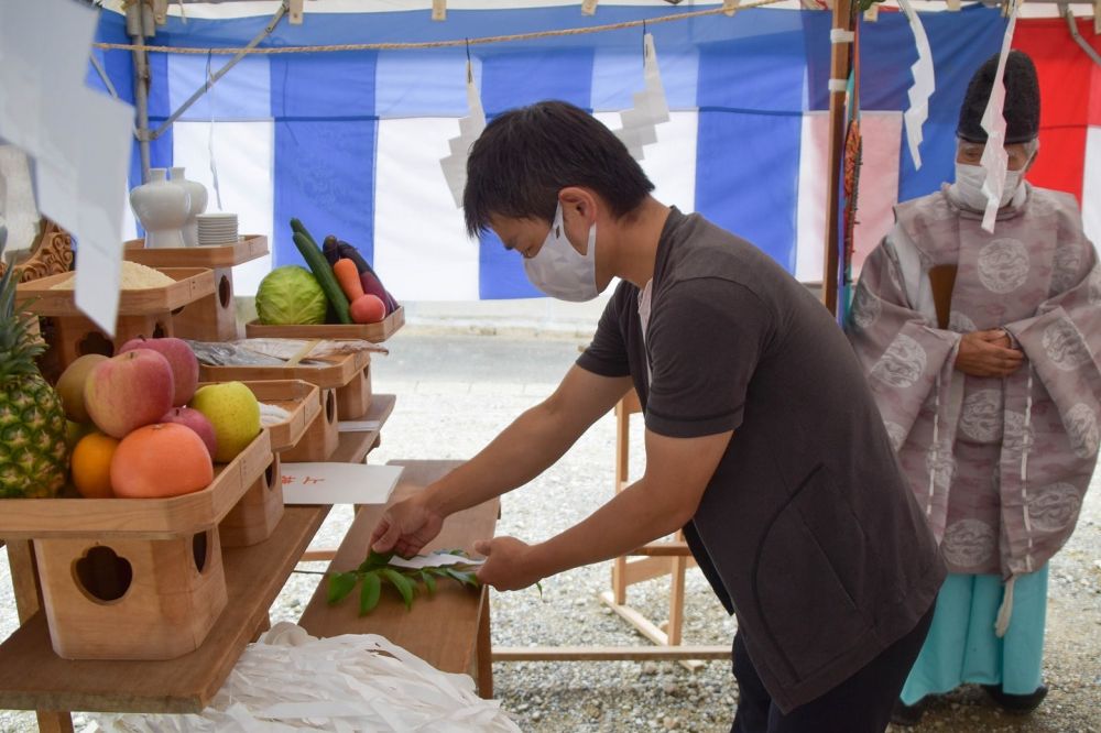 福岡市南区20　注文住宅建築現場リポート①　～地鎮祭～