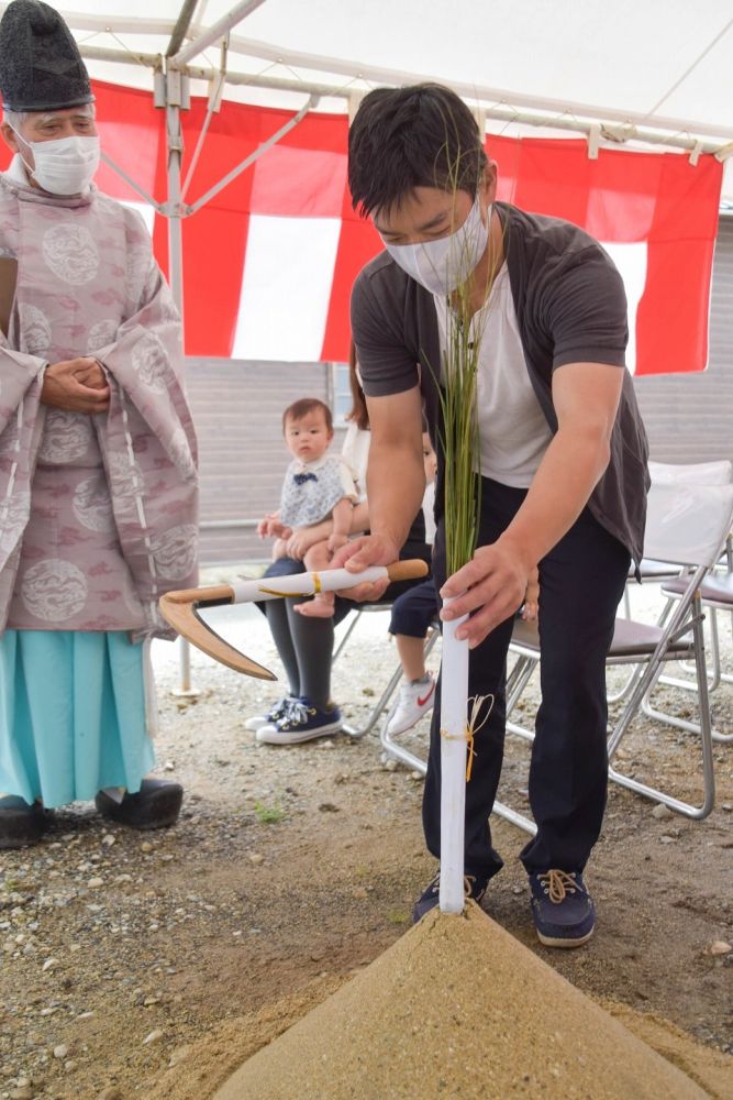 福岡市南区20　注文住宅建築現場リポート①　～地鎮祭～