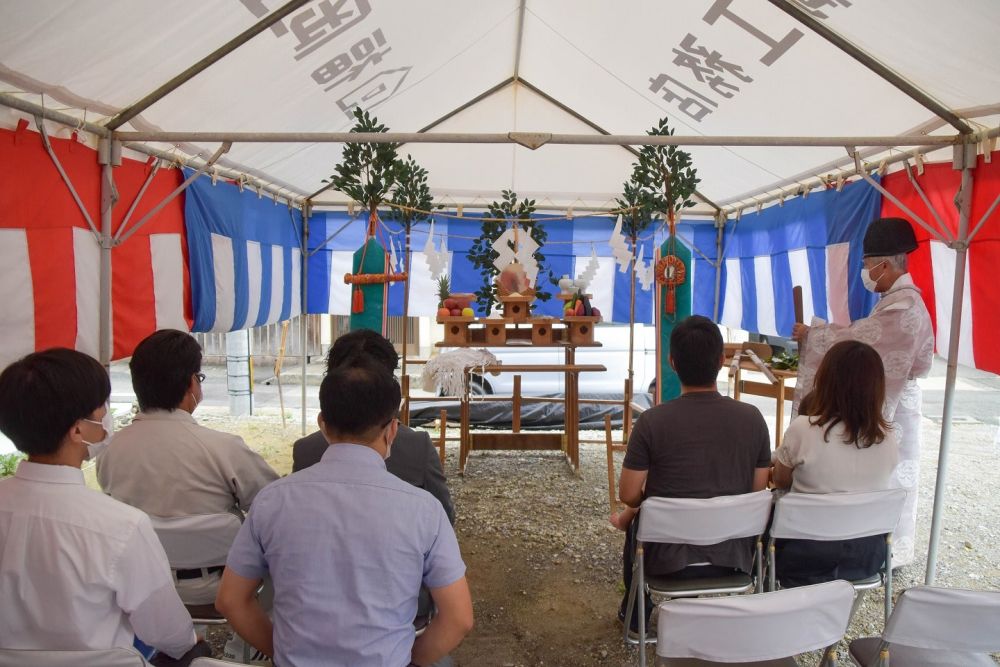 福岡市南区20　注文住宅建築現場リポート①　～地鎮祭～