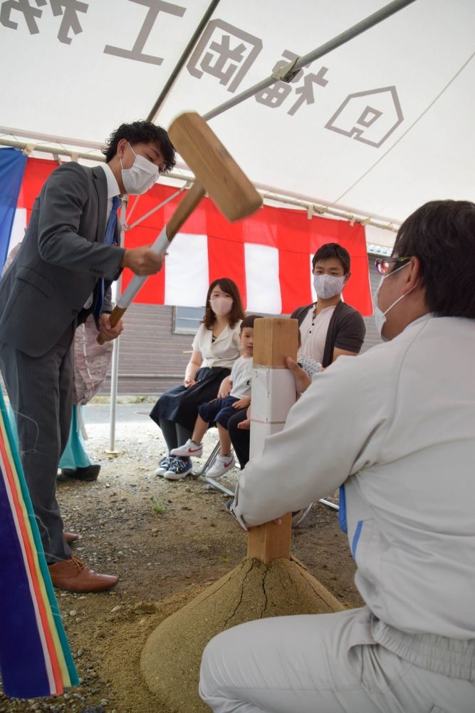 福岡市南区20　注文住宅建築現場リポート①　～地鎮祭～