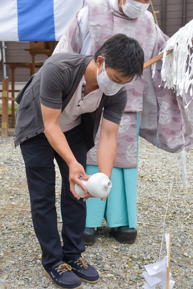 福岡市南区20　注文住宅建築現場リポート①　～地鎮祭～