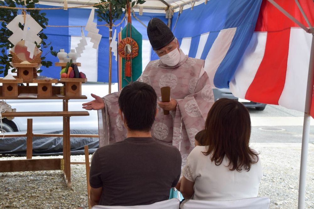 福岡市南区20　注文住宅建築現場リポート①　～地鎮祭～