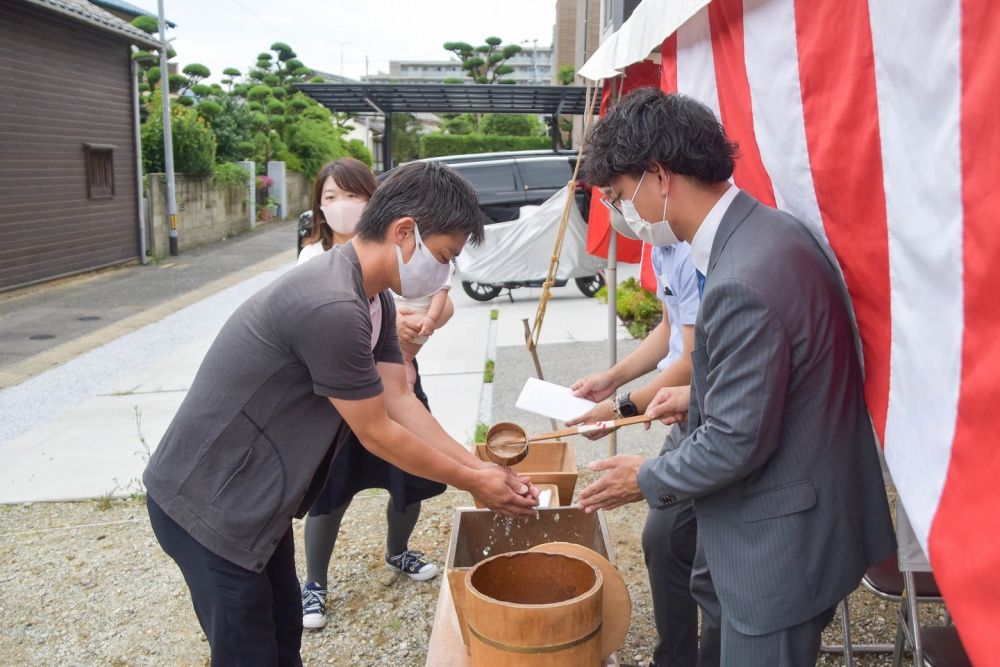 福岡市南区20　注文住宅建築現場リポート①　～地鎮祭～