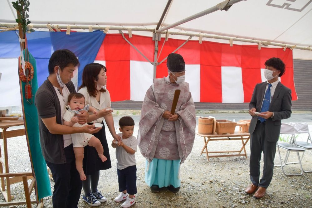 福岡市南区20　注文住宅建築現場リポート①　～地鎮祭～