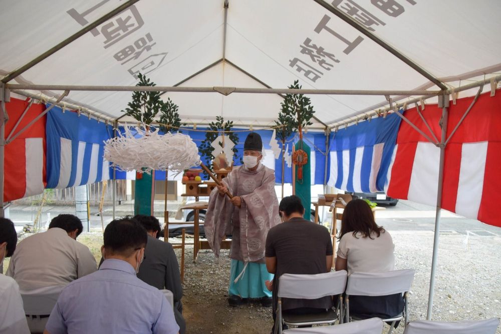 福岡市南区20　注文住宅建築現場リポート①　～地鎮祭～