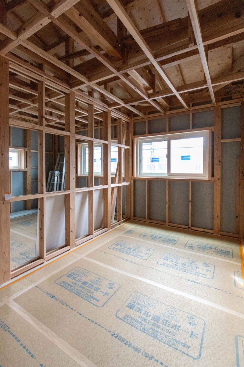 「福岡市城南区08」注文住宅現場リポート⑥【木工事】【気密処理】