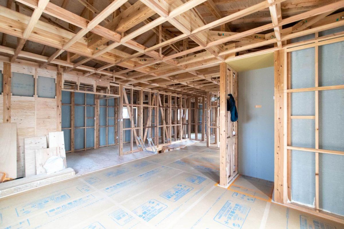 「福岡市城南区08」注文住宅現場リポート⑥【木工事】【気密処理】