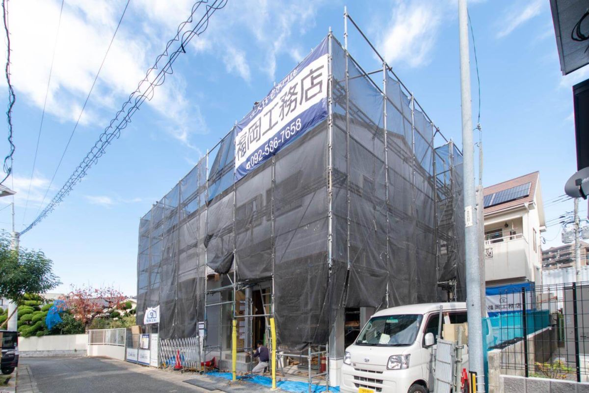 「福岡市城南区08」注文住宅現場リポート⑥【木工事】【気密処理】