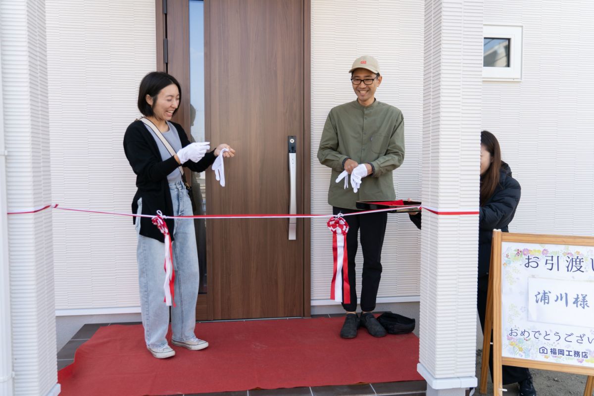 福岡県福岡市西区08　注文住宅建築現場リポート⑥　～お引き渡し式～