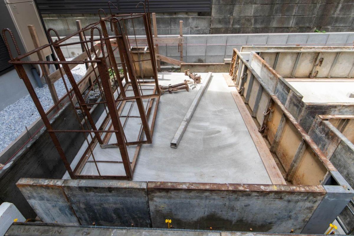 「福岡市中央区04」注文住宅現場リポート②【基礎工事】【型枠】