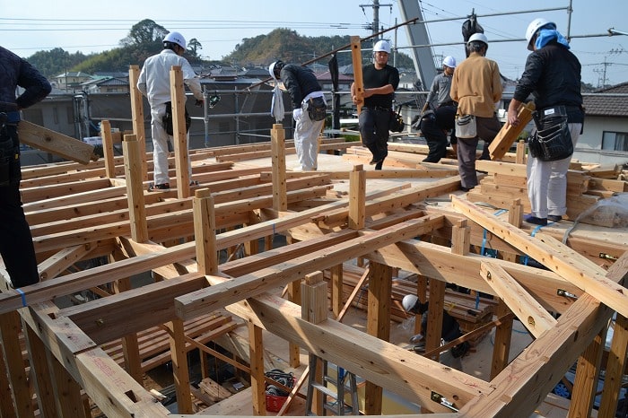 福岡県糟屋郡02　注文住宅建築現場リポート⑤　～上棟式～