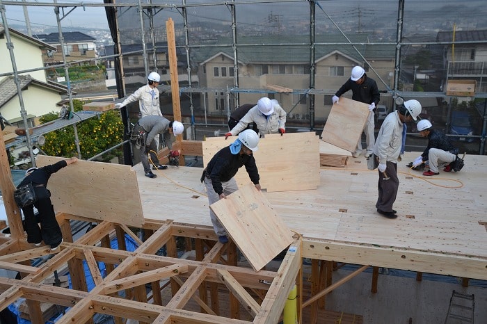 福岡県糟屋郡02　注文住宅建築現場リポート⑤　～上棟式～