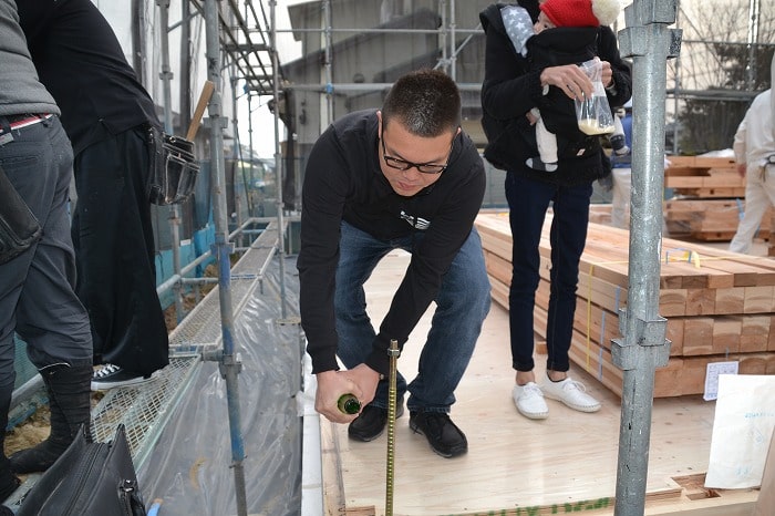 福岡県糟屋郡02　注文住宅建築現場リポート⑤　～上棟式～